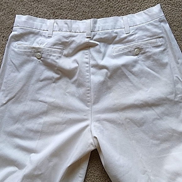 ROUNDTREE & Yorke Pants Easy Care Classic Fit White Dress Pants Trousers 36 - Picture 4 of 7